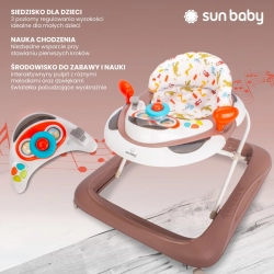 Chodzik dla dziecka ze stoperami i kierownicą Sun Baby B01.019.1.6 Krokodylek